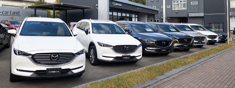 CX-8中古車を大量展示中